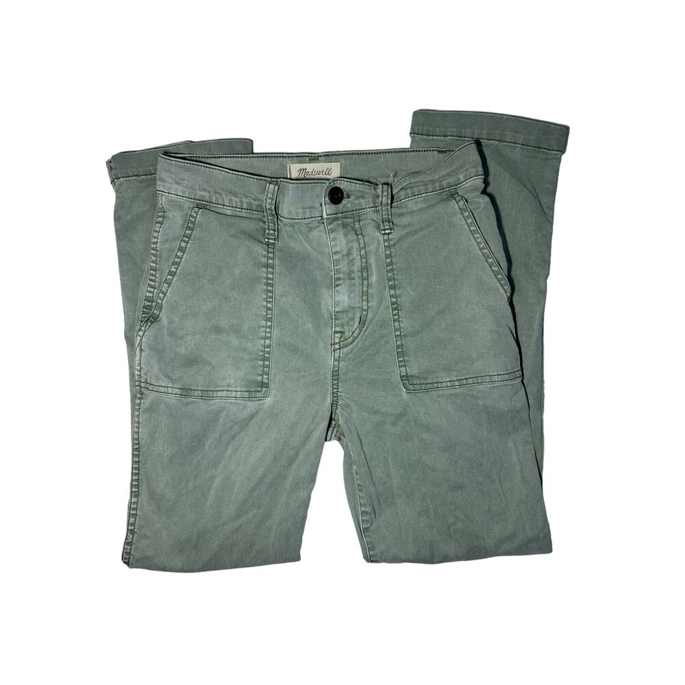 Madewell Woman's Green Straight Leg Pants Size 25